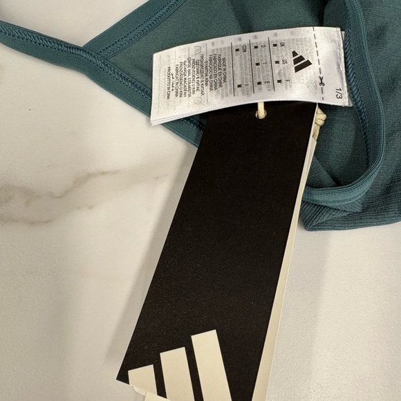 adidas Dark Green Sports Bra - Picture 5 of 7